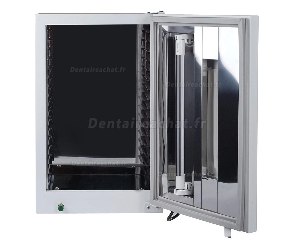 Armoire de d&eacute;sinfection dentaire 27 L UV-ozone, avec &eacute;cran tactile et minuterie